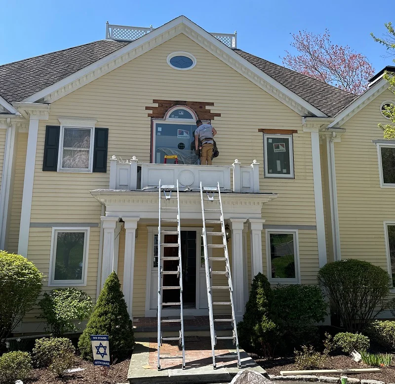 Custom Andersen window installation in New Canaan, CT